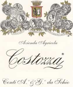 L'etichetta dell'azienda agricola costozzo conti A. G. da Schio
